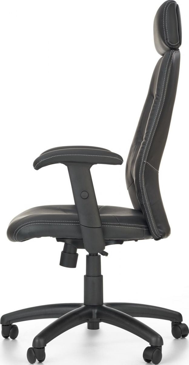 Office Chair Stilo | size: Width: 66cm, Height: 125cm, Depth: 49cm | color: Black | image: 2 | variant: 1011554