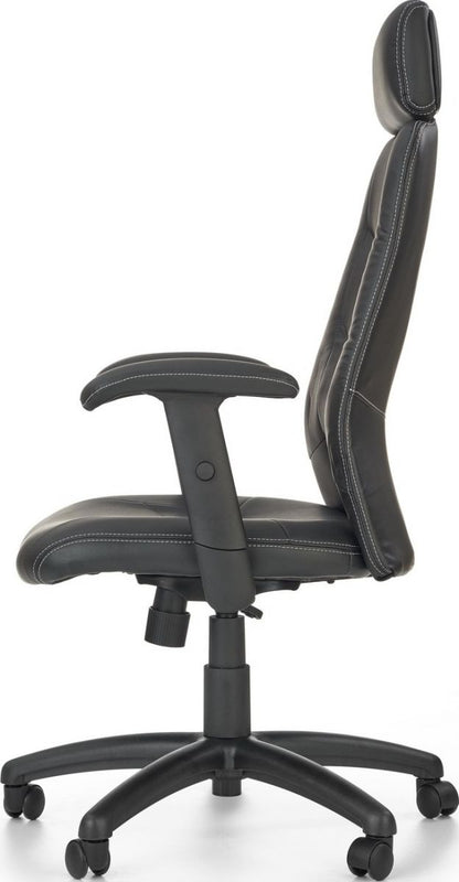 Office Chair Stilo | size: Width: 66cm, Height: 125cm, Depth: 49cm | color: Black | image: 2 | variant: 1011554