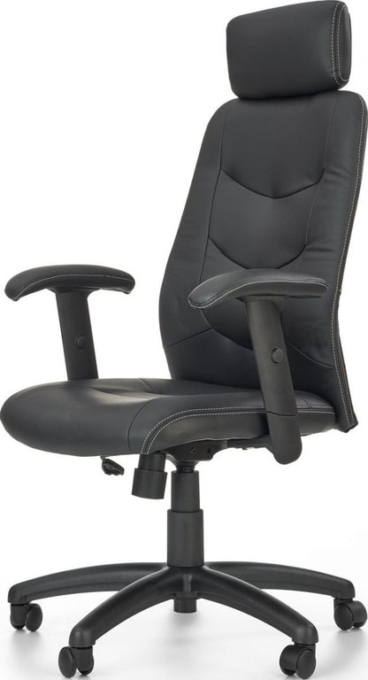 Office Chair Stilo | size: Width: 66cm, Height: 125cm, Depth: 49cm | color: Black | image: 3 | variant: 1011554