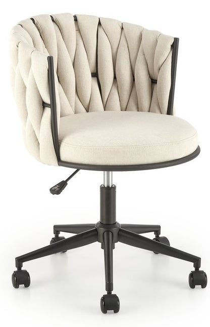 Office Chair Talon | size: Width: 55cm, Height: 75cm, Depth: 60cm | color: Beige/Black | image: 1 | variant: 1005164