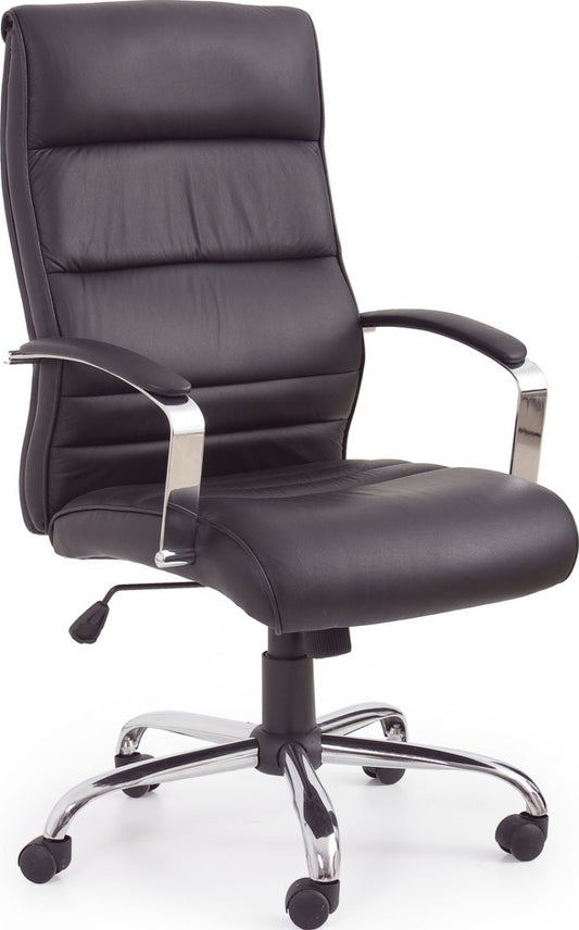Office Chair Teksas | size: Width: 63cm, Height: 122cm, Depth: 51cm | color: Black | image: 1 | variant: 1011583