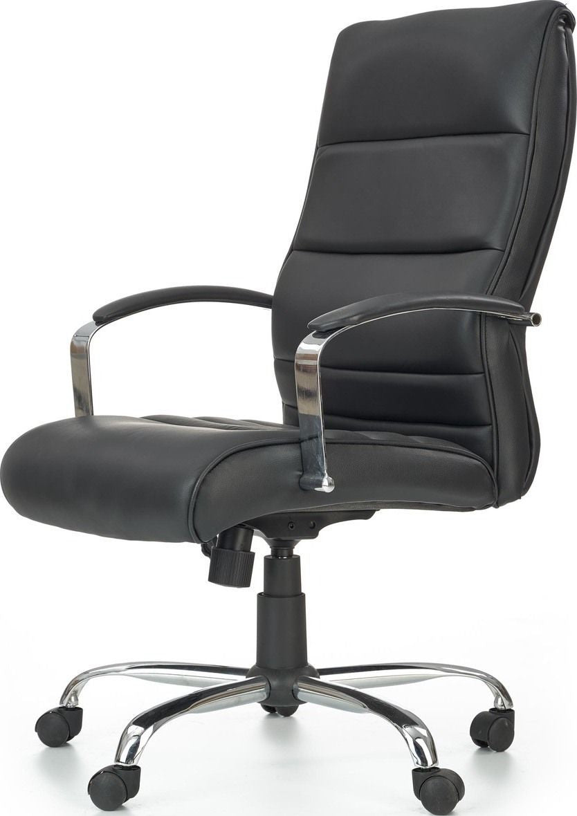 Office Chair Teksas | size: Width: 63cm, Height: 122cm, Depth: 51cm | color: Black | image: 2 | variant: 1011583