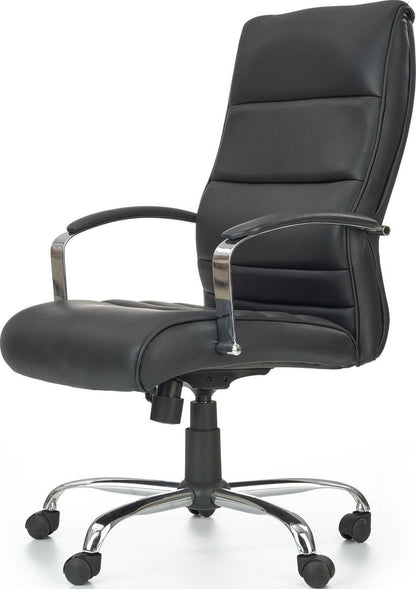 Office Chair Teksas | size: Width: 63cm, Height: 122cm, Depth: 51cm | color: Black | image: 2 | variant: 1011583