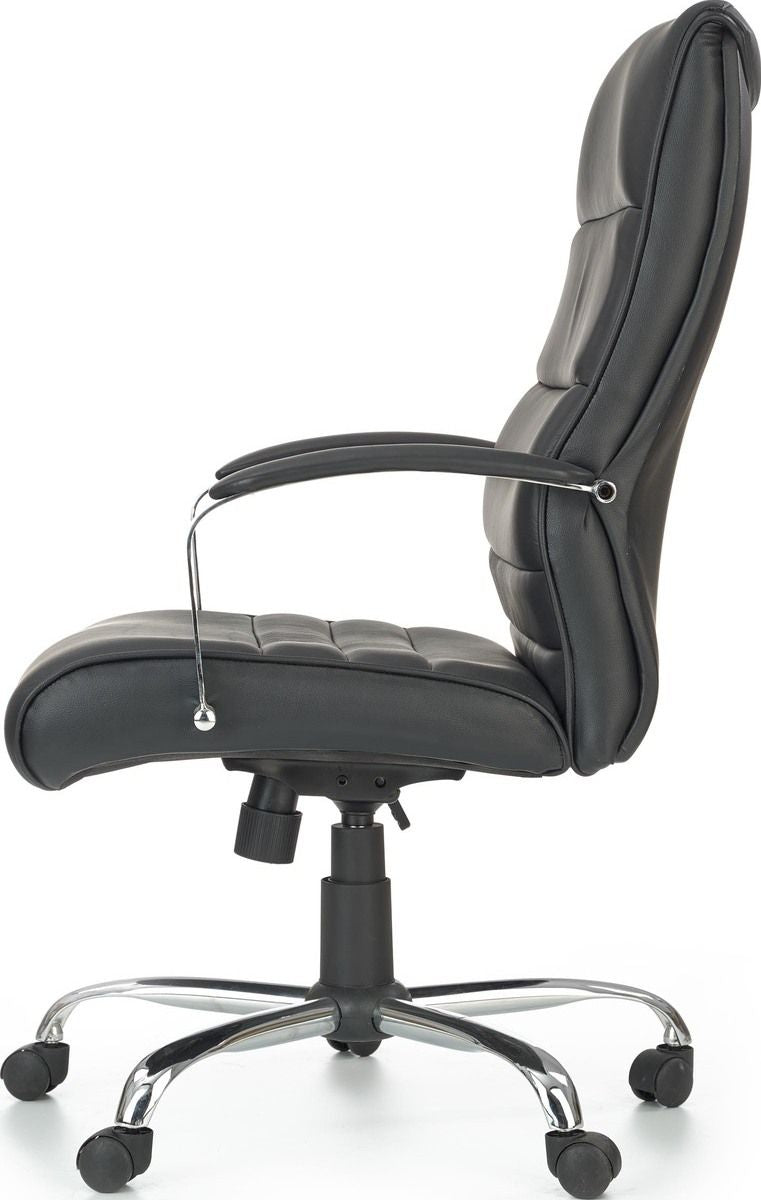 Office Chair Teksas | size: Width: 63cm, Height: 122cm, Depth: 51cm | color: Black | image: 3 | variant: 1011583
