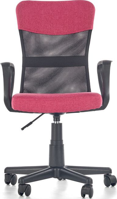 Office Chair Timmy | size: Width: 52cm, Height: 91cm, Depth: 59cm | color: Pink | image: 4 | variant: 1005170