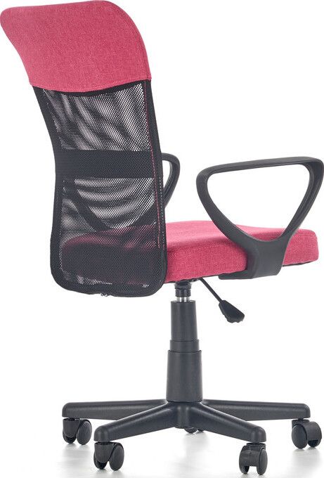 Office Chair Timmy | size: Width: 52cm, Height: 91cm, Depth: 59cm | color: Pink | image: 5 | variant: 1005170