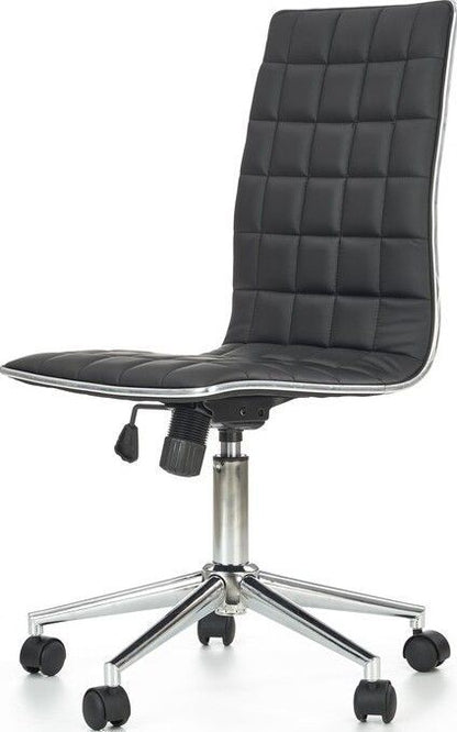 Office Chair Tirol | size: Width: 44cm, Height: 107cm, Depth: 46cm | color: Black | image: 2 | variant: 1005177