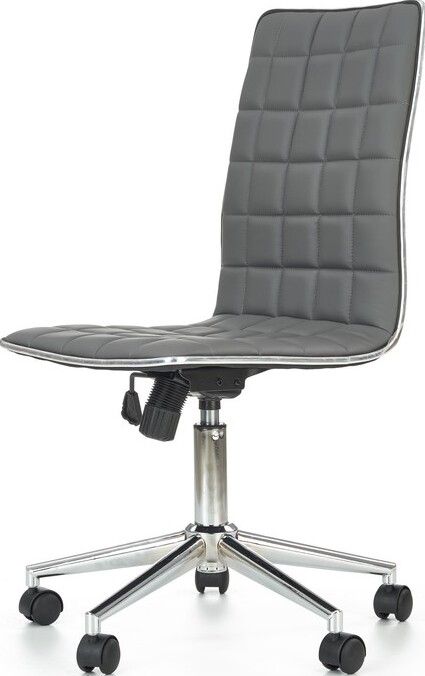 Office Chair Tirol | size: Width: 44cm, Height: 107cm, Depth: 46cm | color: Gray | image: 4 | variant: 1005176