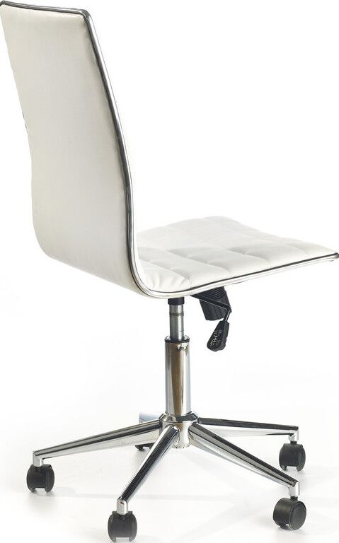 Office Chair Tirol | size: Width: 44cm, Height: 107cm, Depth: 46cm | color: White | image: 2 | variant: 1005175