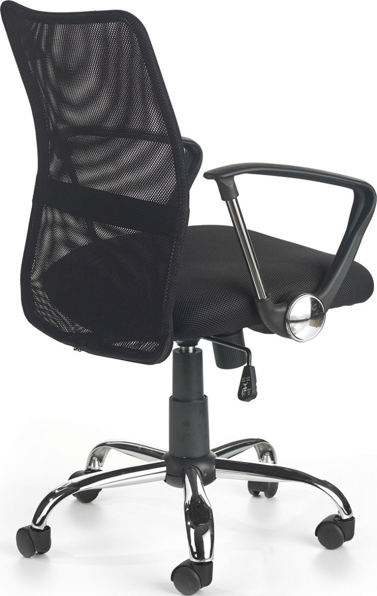 Office Chair Tony | size: Width: 56cm, Height: 102cm, Depth: 58cm | color: Black | image: 2 | variant: 1005182
