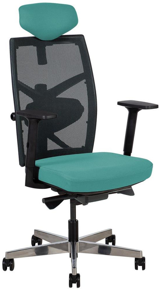 Office Chair Tune 1 | size: Width: 70cm, Height: 128cm, Depth: 70cm | color: Green | image: 1 | variant: 1005370