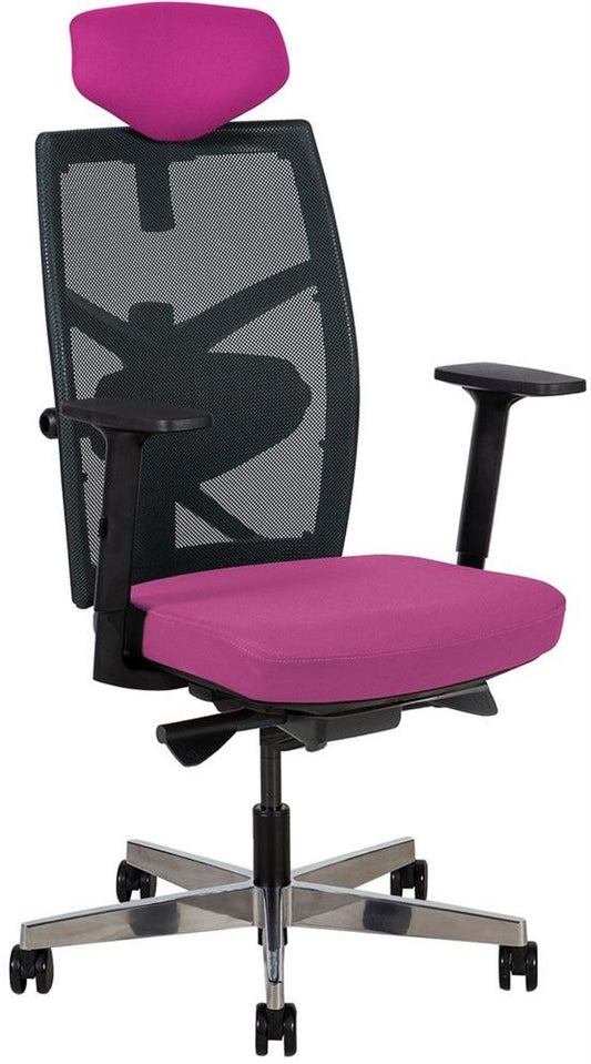 Office Chair Tune 1 | size: Width: 70cm, Height: 128cm, Depth: 70cm | color: Pink | image: 0 | variant: 1005369