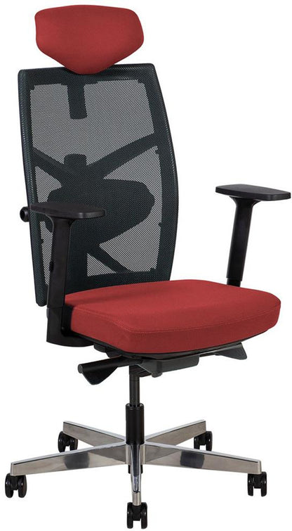 Office Chair Tune 1 | size: Width: 70cm, Height: 128cm, Depth: 70cm | color: Red | image: 1 | variant: 1005371