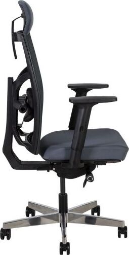 Office Chair Tune | size: Width: 70cm, Height: 111-128cm, Depth: 49cm | color: Blue | image: 2 | variant: 1005339