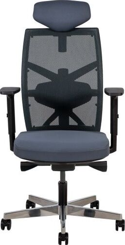 Office Chair Tune | size: Width: 70cm, Height: 111-128cm, Depth: 49cm | color: Blue | image: 3 | variant: 1005339