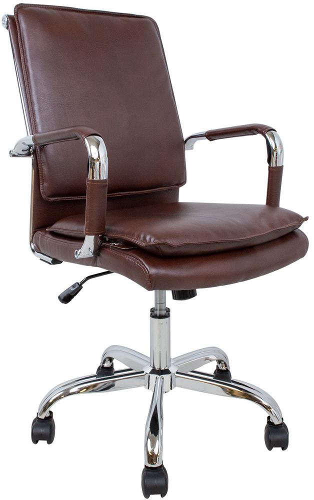 Office Chair Ultra 2 | size: Width: 54.5cm, Height: 104cm, Depth: 63cm | color: Brown | image: 2 | variant: 1005375