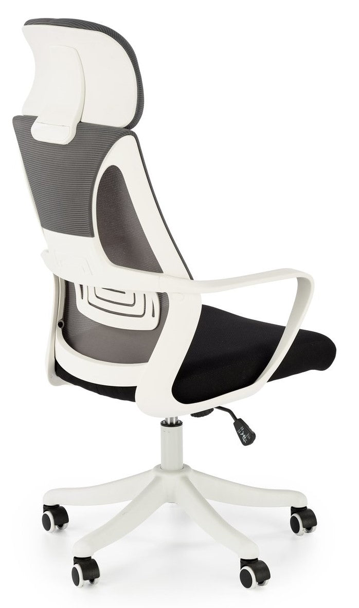 Office Chair Valdez 2 | size: Width: 62cm, Height: 116cm, Depth: 63cm | color: White/Black/Grey | image: 2 | variant: 1014097