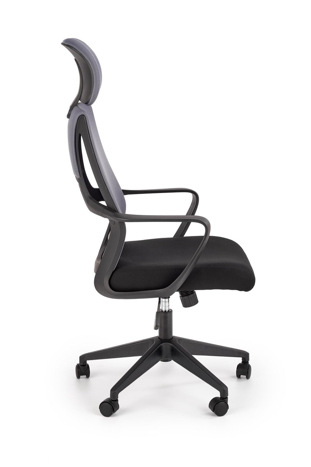 Office Chair Valdez | size: Width: 64cm, Height: 122cm, Depth: 60cm | color: Black/Grey | image: 1 | variant: 1017834