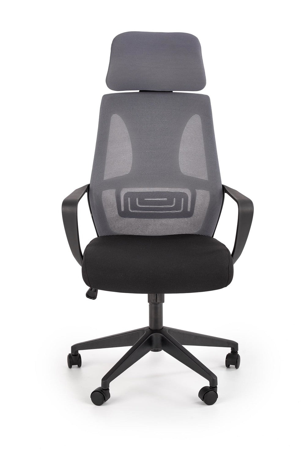 Office Chair Valdez | size: Width: 64cm, Height: 122cm, Depth: 60cm | color: Black/Grey | image: 3 | variant: 1017834