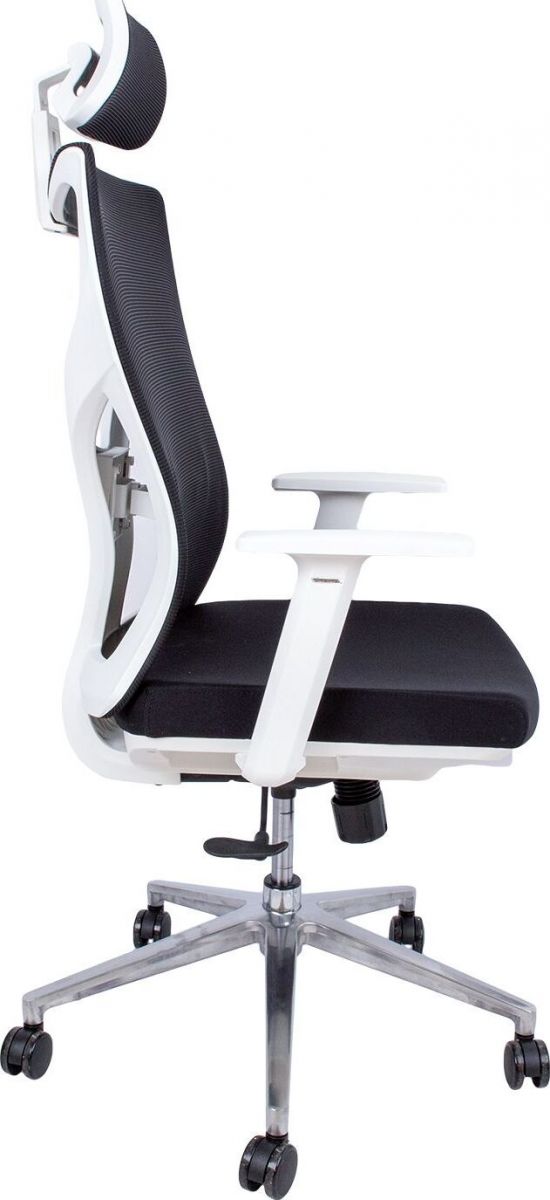 Office Chair Venon | size: Width: 58cm, Height: 100.5cm, Depth: 58cm | color: White | image: 3 | variant: 1005360