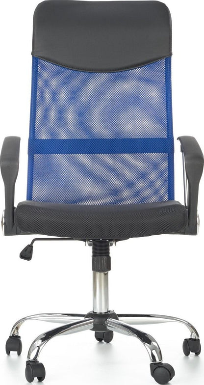 Office Chair Vire | size: Width: 61cm, Height: 120cm, Depth: 63cm | color: Black/Blue | image: 4 | variant: 1005191