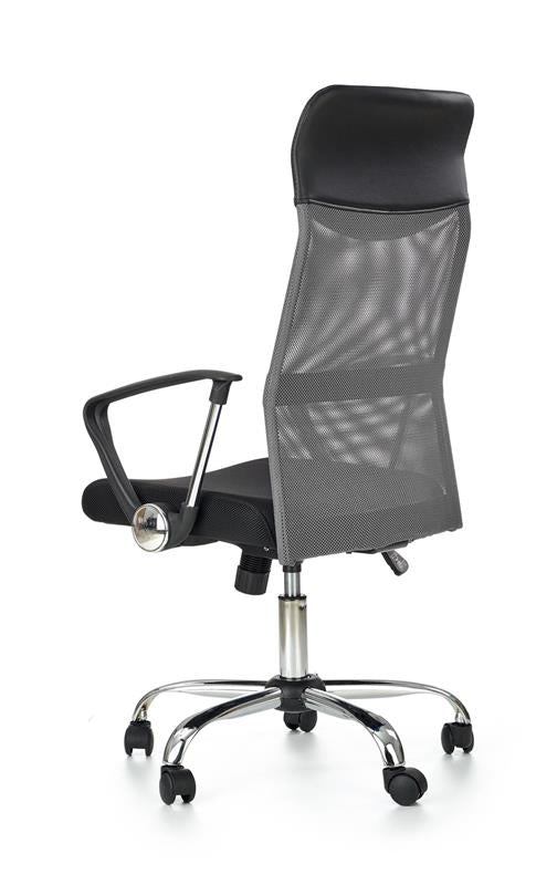 Office Chair Vire | size: Width: 61cm, Height: 120cm, Depth: 63cm | color: Black/Grey | image: 3 | variant: 1005193