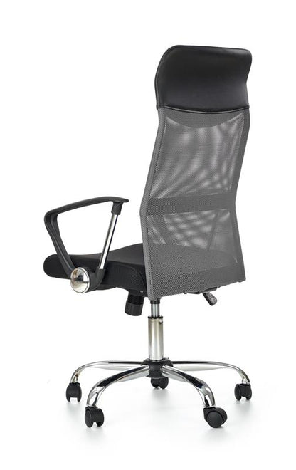 Office Chair Vire | size: Width: 61cm, Height: 120cm, Depth: 63cm | color: Black/Grey | image: 3 | variant: 1005193