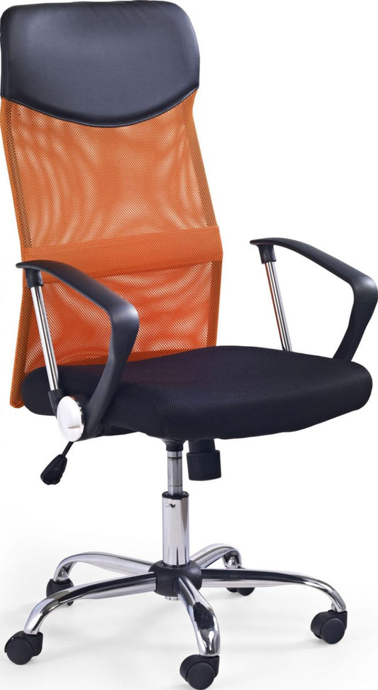 Office Chair Vire | size: Width: 61cm, Height: 120cm, Depth: 63cm | color: Black/Orange | image: 1 | variant: 1005188