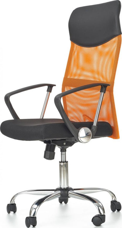 Office Chair Vire | size: Width: 61cm, Height: 120cm, Depth: 63cm | color: Black/Orange | image: 3 | variant: 1005188