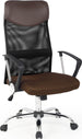 Office Chair Vire | size: Width: 61cm, Height: 120cm, Depth: 63cm | color: Brown/Black | image: 1 | variant: 1005189