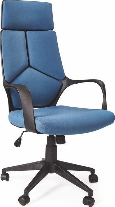 Office Chair Voyager | size: Width: 64cm, Height: 125cm, Depth: 61cm | color: Blue | image: 1 | variant: 1011556