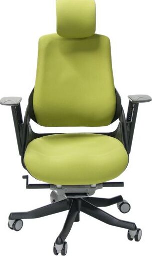 Office Chair Wau | size: Width: 70cm, Height: 112-129cm, Depth: 70cm | color: Green | image: 2 | variant: 1005351