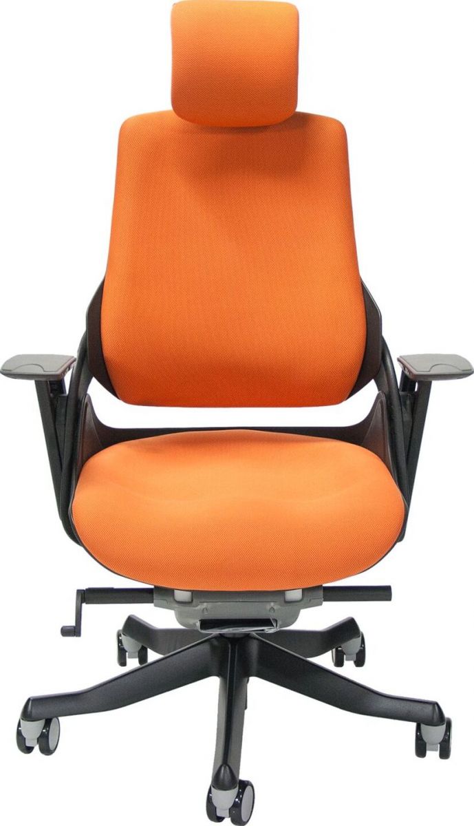 Office Chair Wau | size: Width: 70cm, Height: 112-129cm, Depth: 70cm | color: Orange | image: 2 | variant: 1005349
