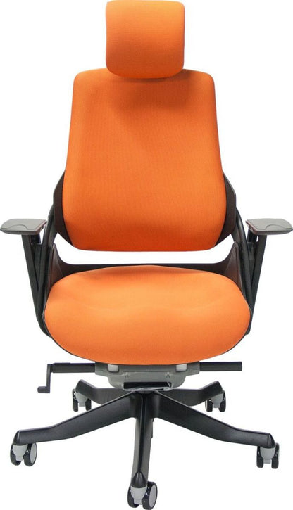 Office Chair Wau | size: Width: 70cm, Height: 112-129cm, Depth: 70cm | color: Orange | image: 2 | variant: 1005349
