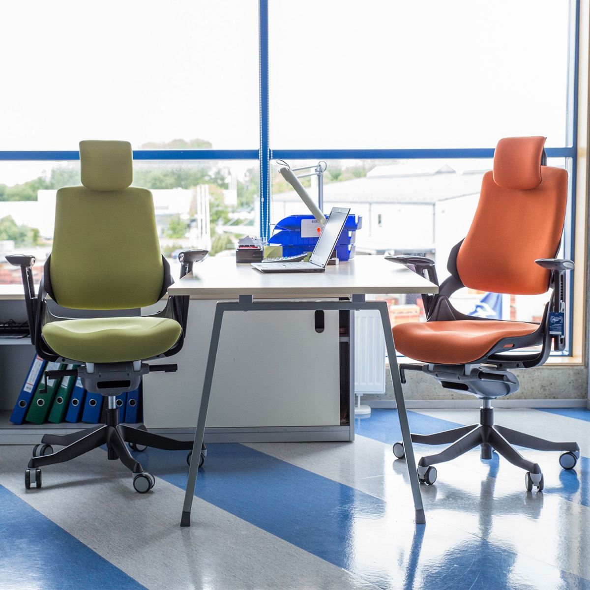 Office Chair Wau | size: Width: 70cm, Height: 112-129cm, Depth: 70cm | color: Orange | image: 5 | variant: 1005349