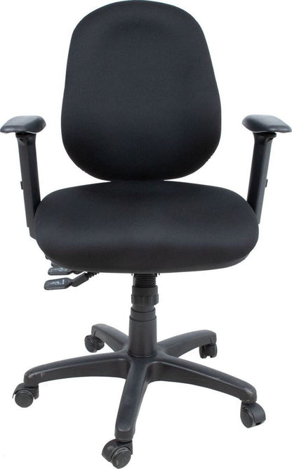 Office Chair Welshpool | size: Width: 64cm, Height: 95.5-115cm, Depth: 64cm | color: Black | image: 2 | variant: 1001231