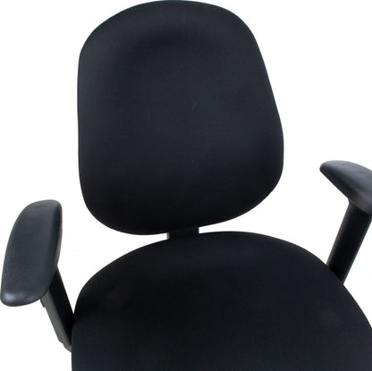 Office Chair Welshpool | size: Width: 64cm, Height: 95.5-115cm, Depth: 64cm | color: Black | image: 6 | variant: 1001231