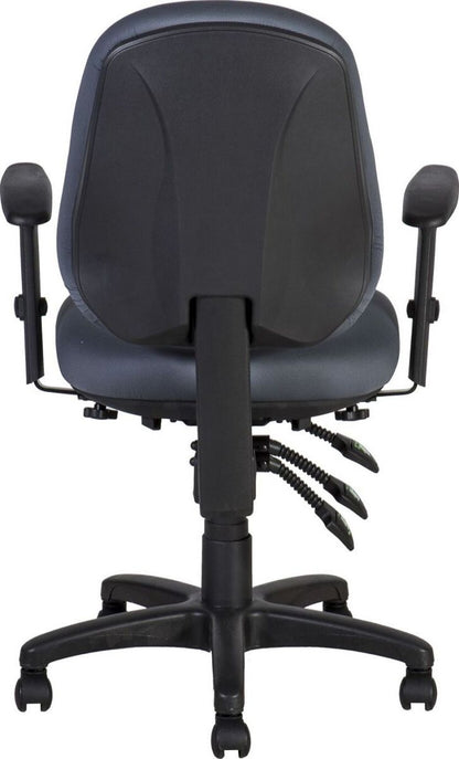 Office Chair Welshpool | size: Width: 64cm, Height: 95.5-115cm, Depth: 64cm | color: Blue | image: 3 | variant: 1001230