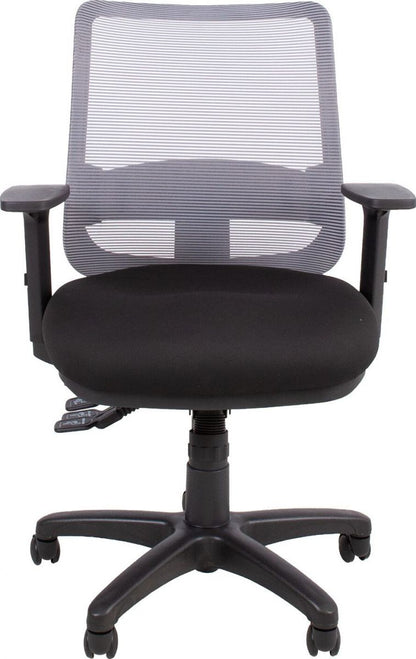 Office Chair Welshpool | size: Width: 65.5cm, Height: 94.5-114cm, Depth: 64cm | color: Gray | image: 2 | variant: 1005930