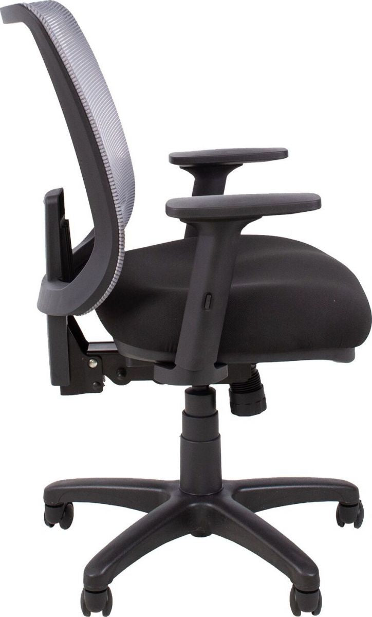 Office Chair Welshpool | size: Width: 65.5cm, Height: 94.5-114cm, Depth: 64cm | color: Gray | image: 3 | variant: 1005930