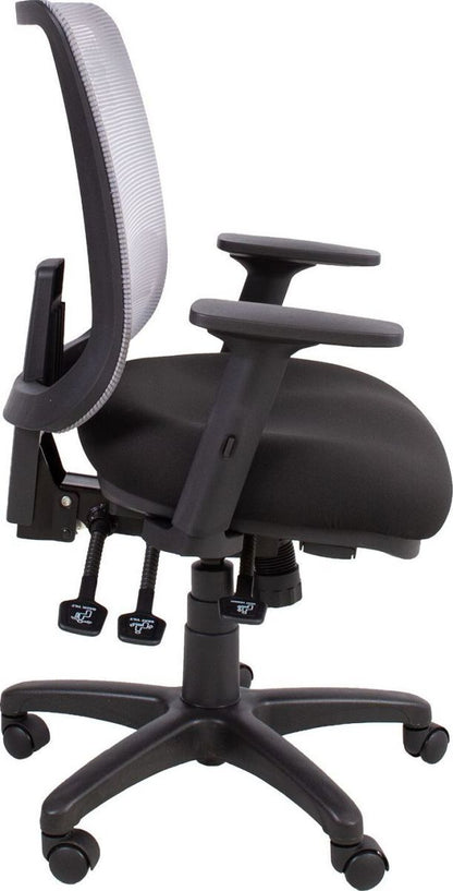 Office Chair Welshpool | size: Width: 65.5cm, Height: 94.5-114cm, Depth: 64cm | color: Gray | image: 6 | variant: 1005930
