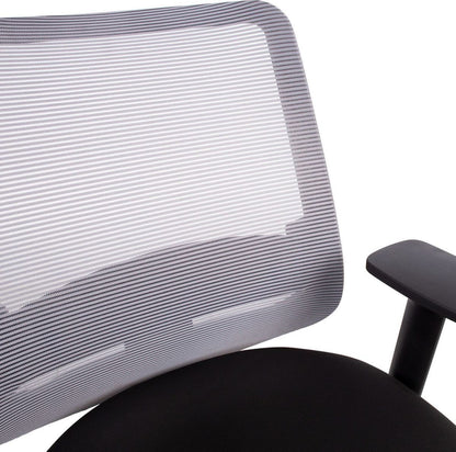 Office Chair Welshpool | size: Width: 65.5cm, Height: 94.5-114cm, Depth: 64cm | color: Gray | image: 7 | variant: 1005930