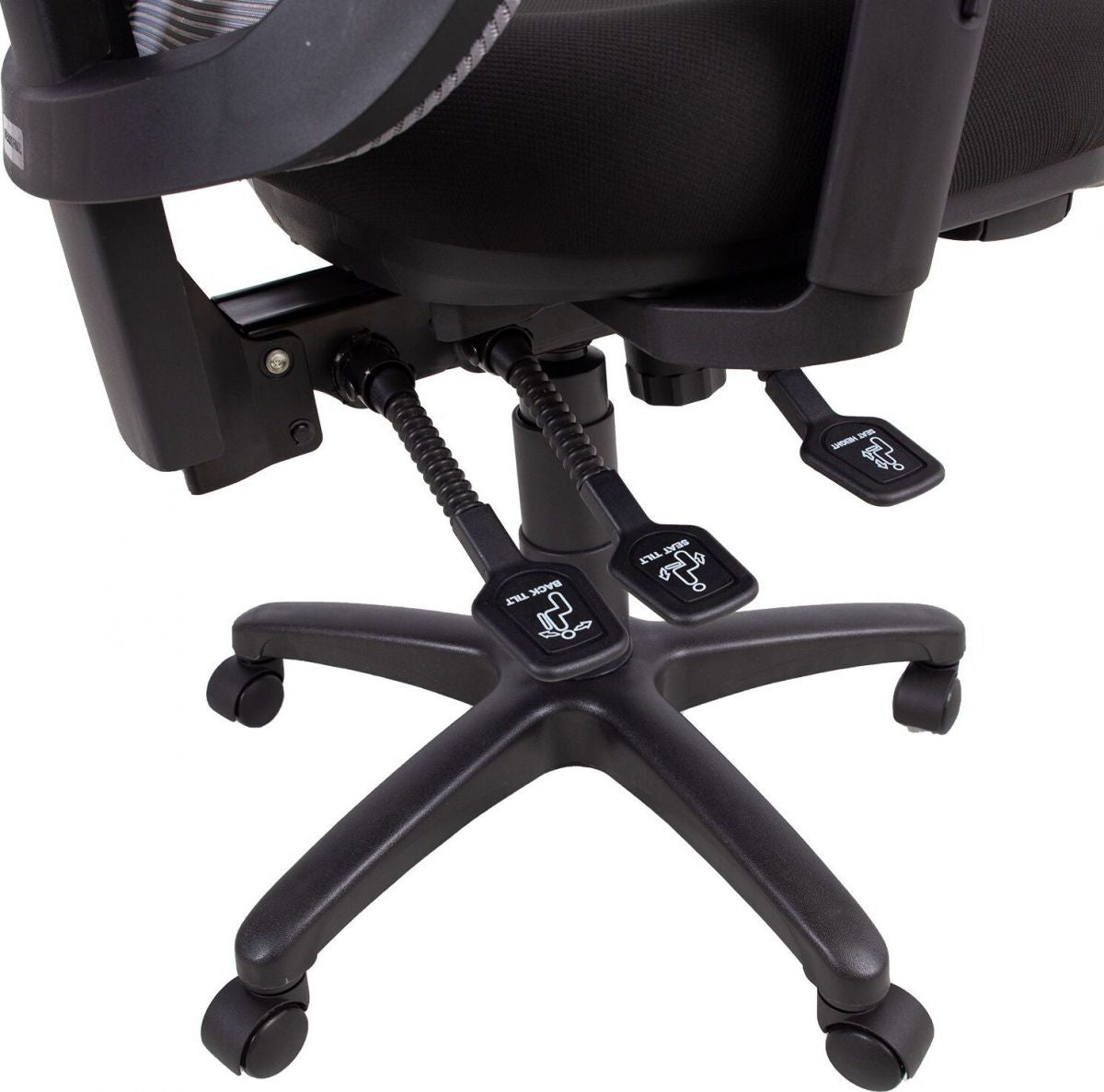 Office Chair Welshpool | size: Width: 65.5cm, Height: 94.5-114cm, Depth: 64cm | color: Gray | image: 8 | variant: 1005930
