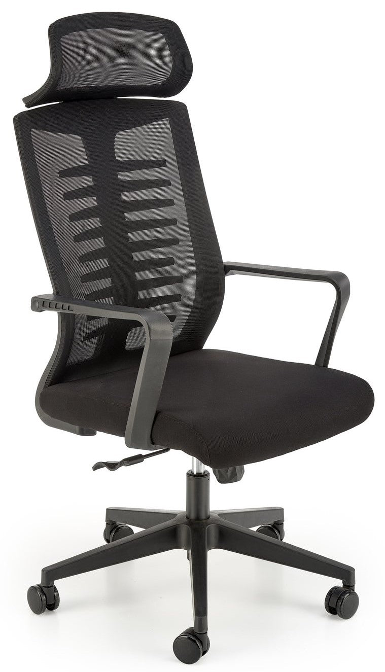 Office Chair West Aberdare | size: Width: 60cm, Height: 118cm, Depth: 62cm | color: Black | image: 1 | variant: 1007423