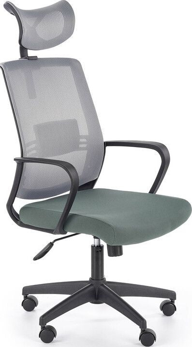 Office Chair West Aviemore | size: Width: 62cm, Height: 124cm, Depth: 65cm | color: Gray | image: 1 | variant: 1007103
