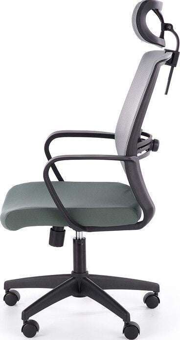 Office Chair West Aviemore | size: Width: 62cm, Height: 124cm, Depth: 65cm | color: Gray | image: 2 | variant: 1007103
