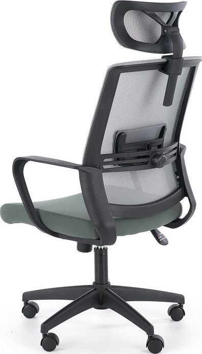Office Chair West Aviemore | size: Width: 62cm, Height: 124cm, Depth: 65cm | color: Gray | image: 3 | variant: 1007103
