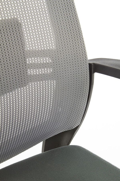 Office Chair West Aviemore | size: Width: 62cm, Height: 124cm, Depth: 65cm | color: Gray | image: 6 | variant: 1007103