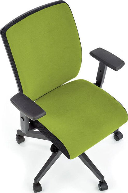 Office Chair West Charlbury | size: Width: 65cm, Height: 107cm, Depth: 68cm | color: Green | image: 3 | variant: 1007198