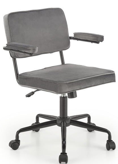 Office Chair West Mountain Ash | size: Width: 62cm, Height: 81cm, Depth: 56cm | color: Black/Grey | image: 1 | variant: 1007424